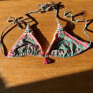 Colorful swimsuit top